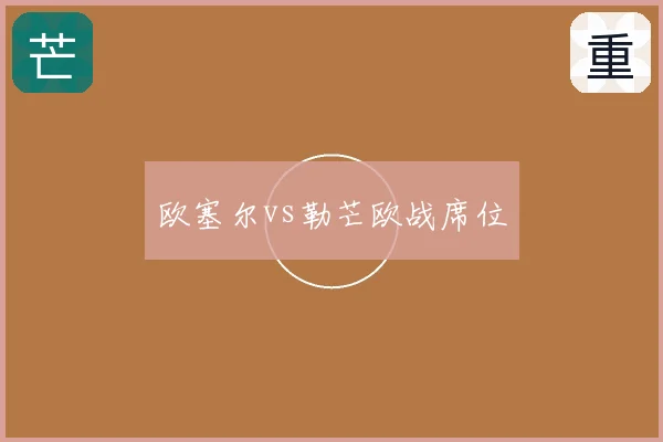 欧塞尔vs勒芒欧战席位